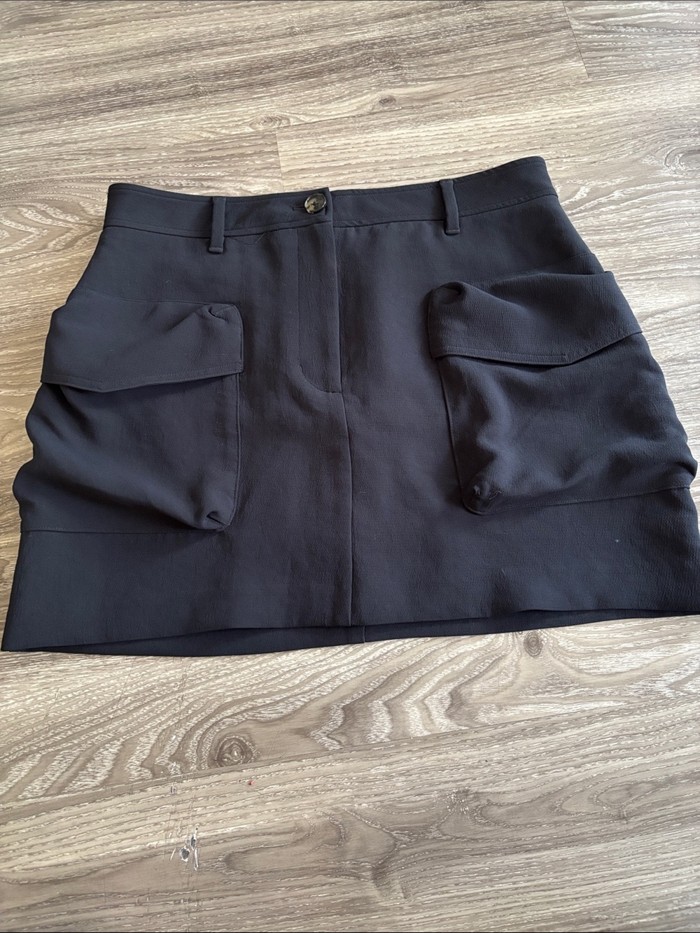 Wilfred Black Mini Skirt with Cargo Pockets